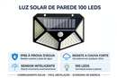 Luminária Solar Noctu® 100 LED - Sensor de Presença + À Prova D'água
